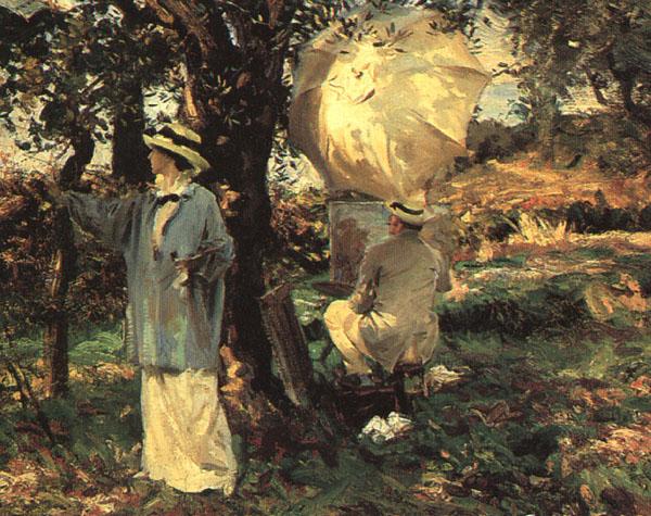 John Singer Sargent The Sketchers oil painting image